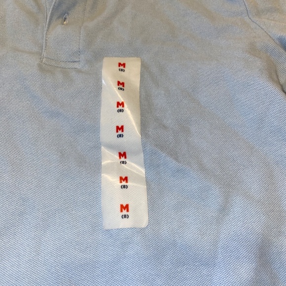 NEW OLD NAVY BABY BLUE POLO SHORT SZ M (8) KNIT PIQUE UNIFORM PREPPY - Picture 4 of 7